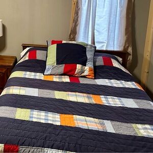 Pottery Barn Colorful Patchwork Quilt Set